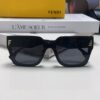 FENDI 2024 New Logo Design Minimalist Fashion Women's Sunglasses with Seamless Mirror Lenses