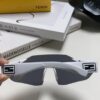Fendi Running Glasses for Cycling and Marathon, Unisex Outdoor Windproof Sunglasses, Oversized Frame Sun Protection Eyewear