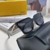 FENDI 2024 New Logo Design Minimalist Fashion Women's Sunglasses with Seamless Mirror Lenses