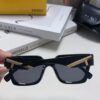 FENDI 2024 New Logo Design Minimalist Fashion Women's Sunglasses with Seamless Mirror Lenses
