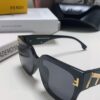 FENDI 2024 New Logo Design Minimalist Fashion Women's Sunglasses with Seamless Mirror Lenses