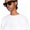 Fendi 2024 Latest Model Sunglasses, Letter-Logo Round Square UV-Protection Unisex Sunglasses for Men and Women