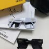 Fendi 2024 Latest Model Sunglasses, Letter-Logo Round Square UV-Protection Unisex Sunglasses for Men and Women