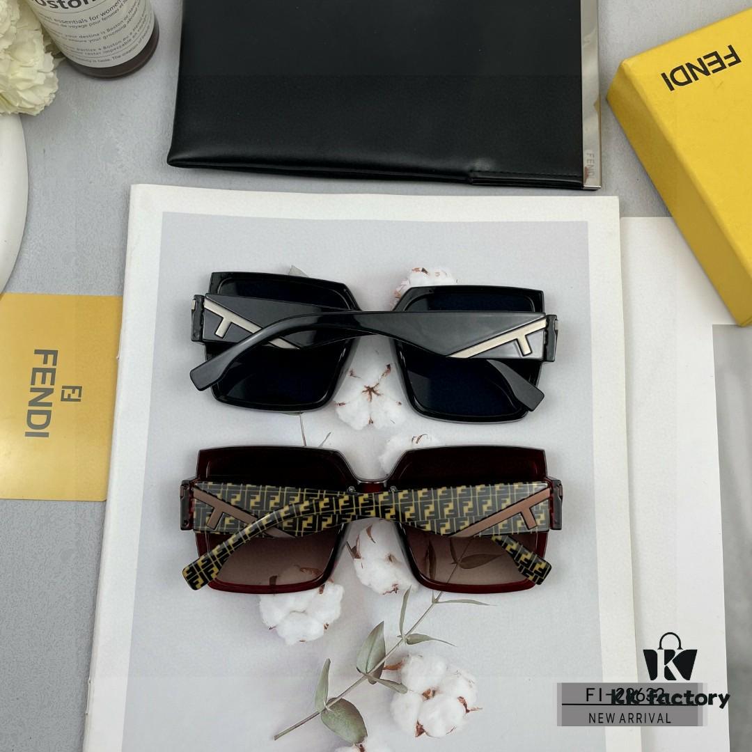 FENDI Italy | Polarized Sunglasses with TR90 Frame and POLAROID Resin Lenses | Lightweight, Comfortable Wear | Size: 57-16-148
