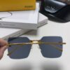 Fendi 2024 New Arrival Exquisite F Diamond Metal Square Frameless Sunglasses Unisex UV Protection Shades FE4082US