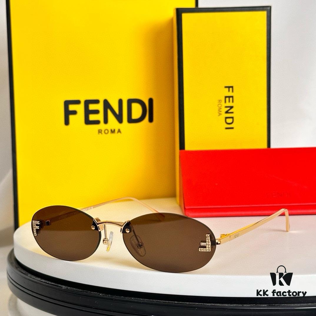 FFENDI* Dual F Inside and Out, OBE Custom. All Details Perfectly Matched, Truly 1:1 Replica. Model: FE4075US Size: 54-15-135 Sunglasses