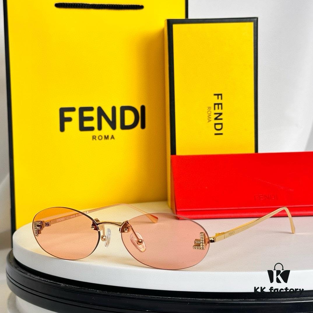 FFENDI* Dual F Inside and Out, OBE Custom. All Details Perfectly Matched, Truly 1:1 Replica. Model: FE4075US Size: 54-15-135 Sunglasses