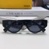Fendi Cat-Eye Sunglasses for Women, Fashion Metal Logo Design, High-End Stylish and Versatile Sun Glasses