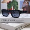 FENDI 2024 New Square Sunglasses, Stylish Hip-Hop Influencer Streetwear Shades with Raised Letters, Trendy European and American Fashion Unisex Sunglasses