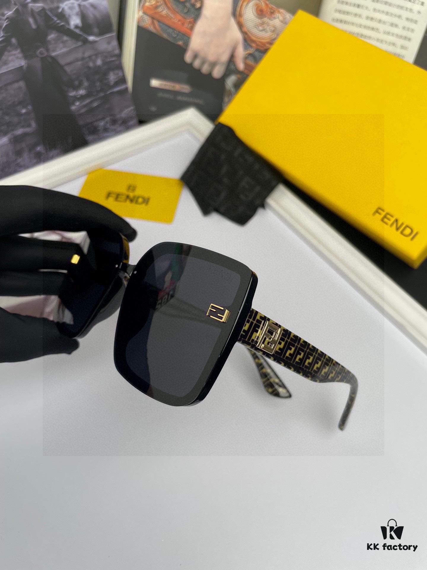 FENDI High-Quality Women's Polarized Sunglasses with TR90 Frame