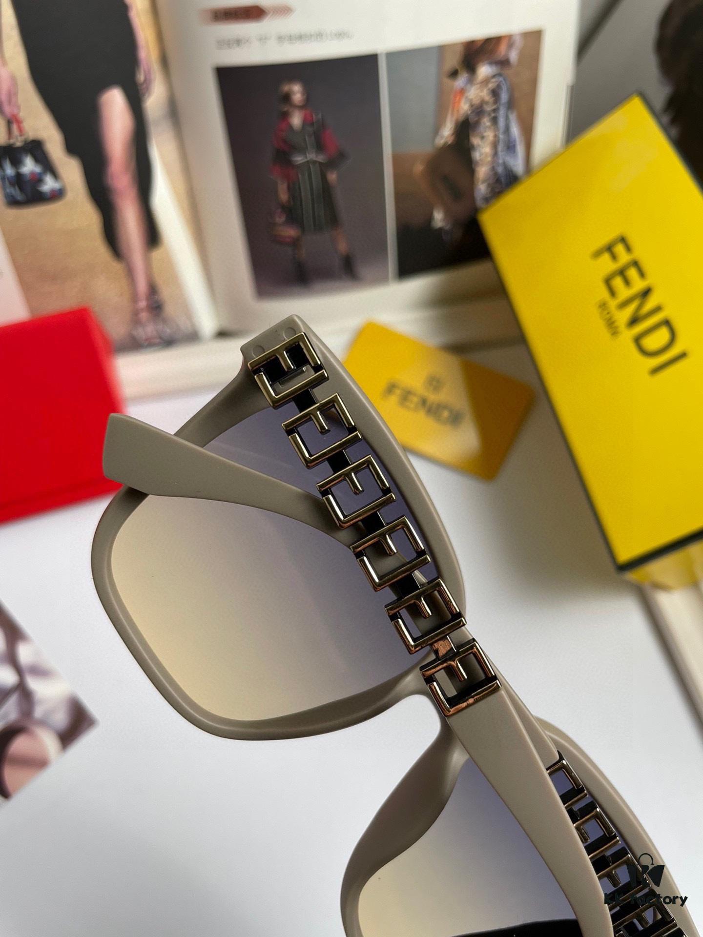 New Arrival: Fendi Women's Polarized Sunglasses, TR Frame with Imported PolaRoid HD Polarized Lenses, Metal Logo on Temples, High-End Custom Design, Stylish and Perfect for Travel or Driving