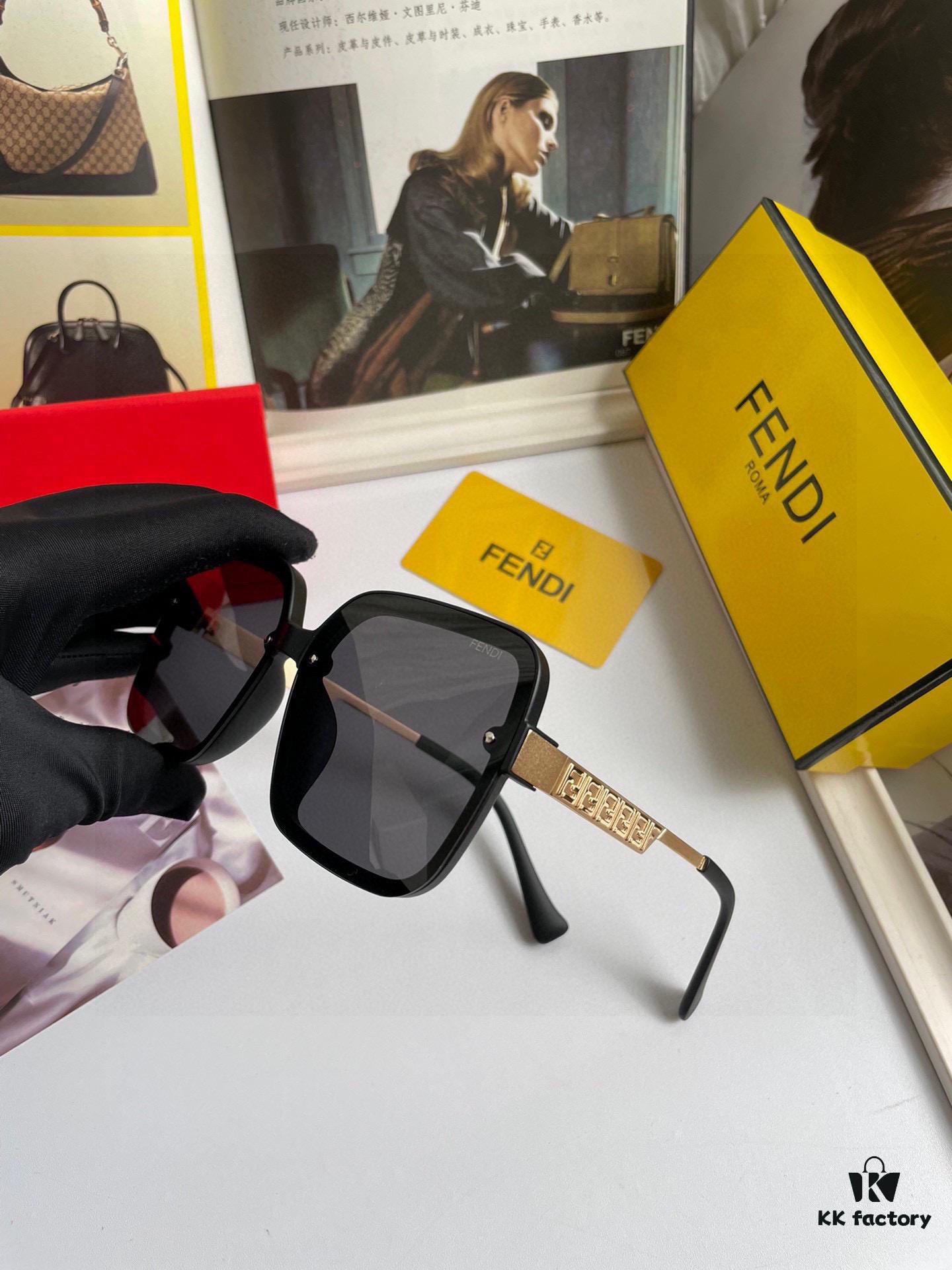 Fendi Women's Polarized Sunglasses, Fashionable Face-Framing Design, Luxury Brand Style, 7233 Eyewear