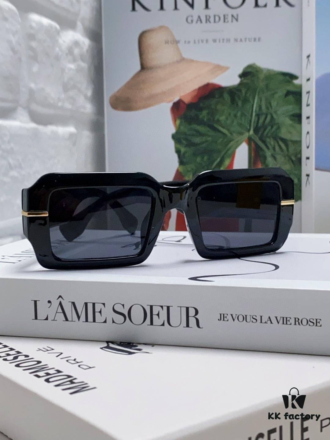 Fendi New Square Sunglasses for Men and Women, Fashionable Streetwear Style Shades