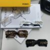 Fendi New Square Sunglasses for Men and Women, Fashionable Streetwear Style Shades