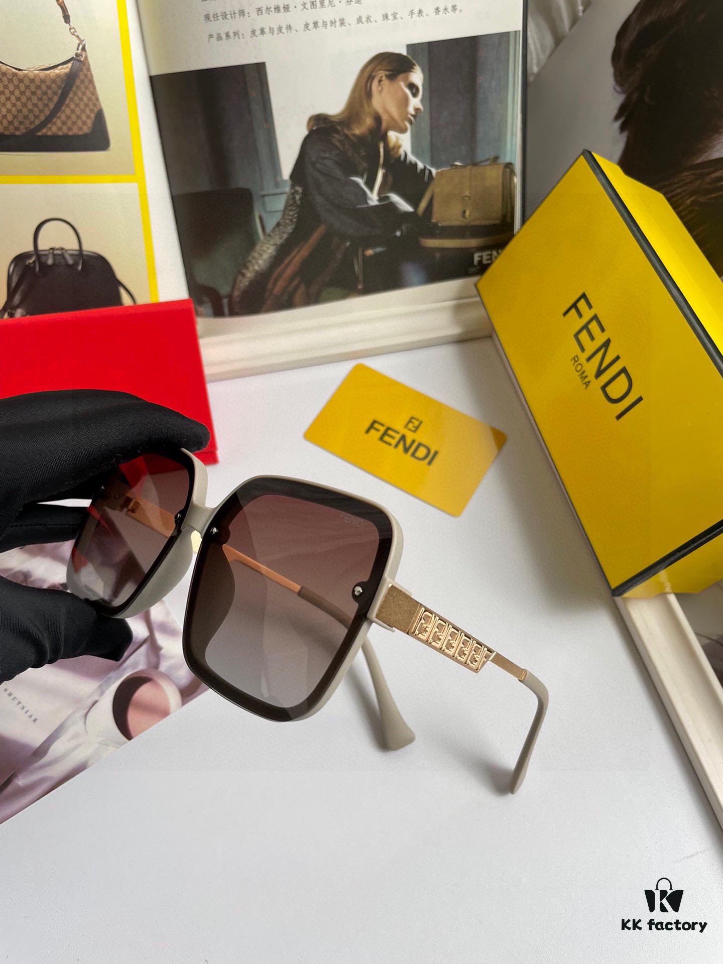 Fendi Women's Polarized Sunglasses, Fashionable Face-Framing Design, Luxury Style, 7233 Eyewear