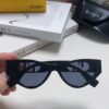 Fendi Cat-Eye Sunglasses for Women, Fashionable Metal Logo Design, High-End Stylish and Versatile Sunglasses