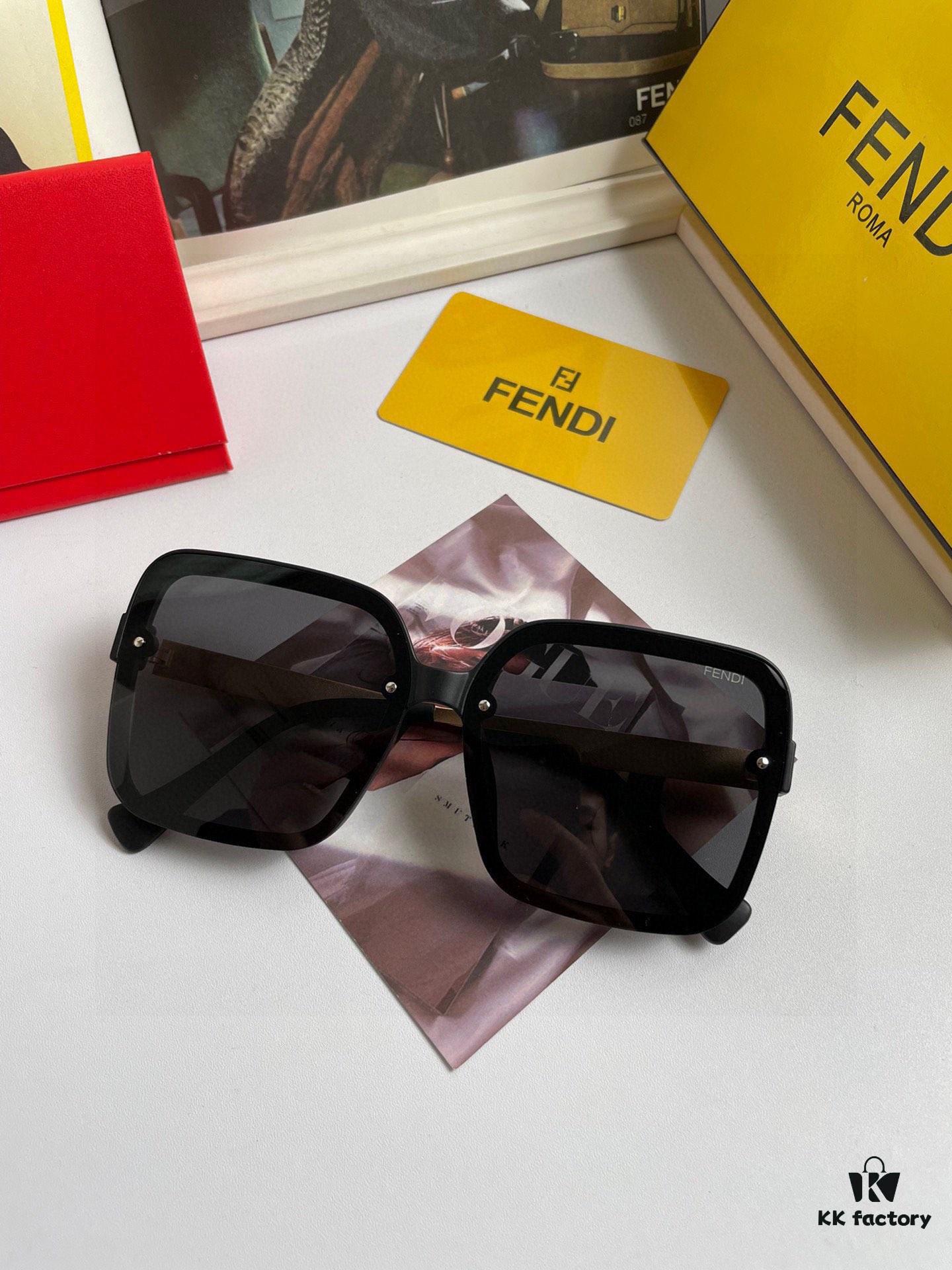 Fendi Women's Polarized Sunglasses, Fashionable Face-Framing Design, Luxury Style, 7233 Eyewear