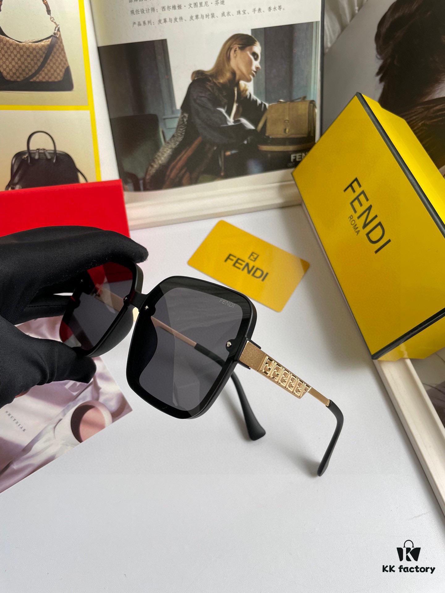 Fendi Women's Polarized Sunglasses, Fashionable Face-Framing Design, Luxury Style, 7233 Eyewear