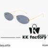 Fendi 2024 New Arrival Metal Frameless Oval Sunglasses for Women, Stylish and Unique UV-Protective Sun Glasses Unisex