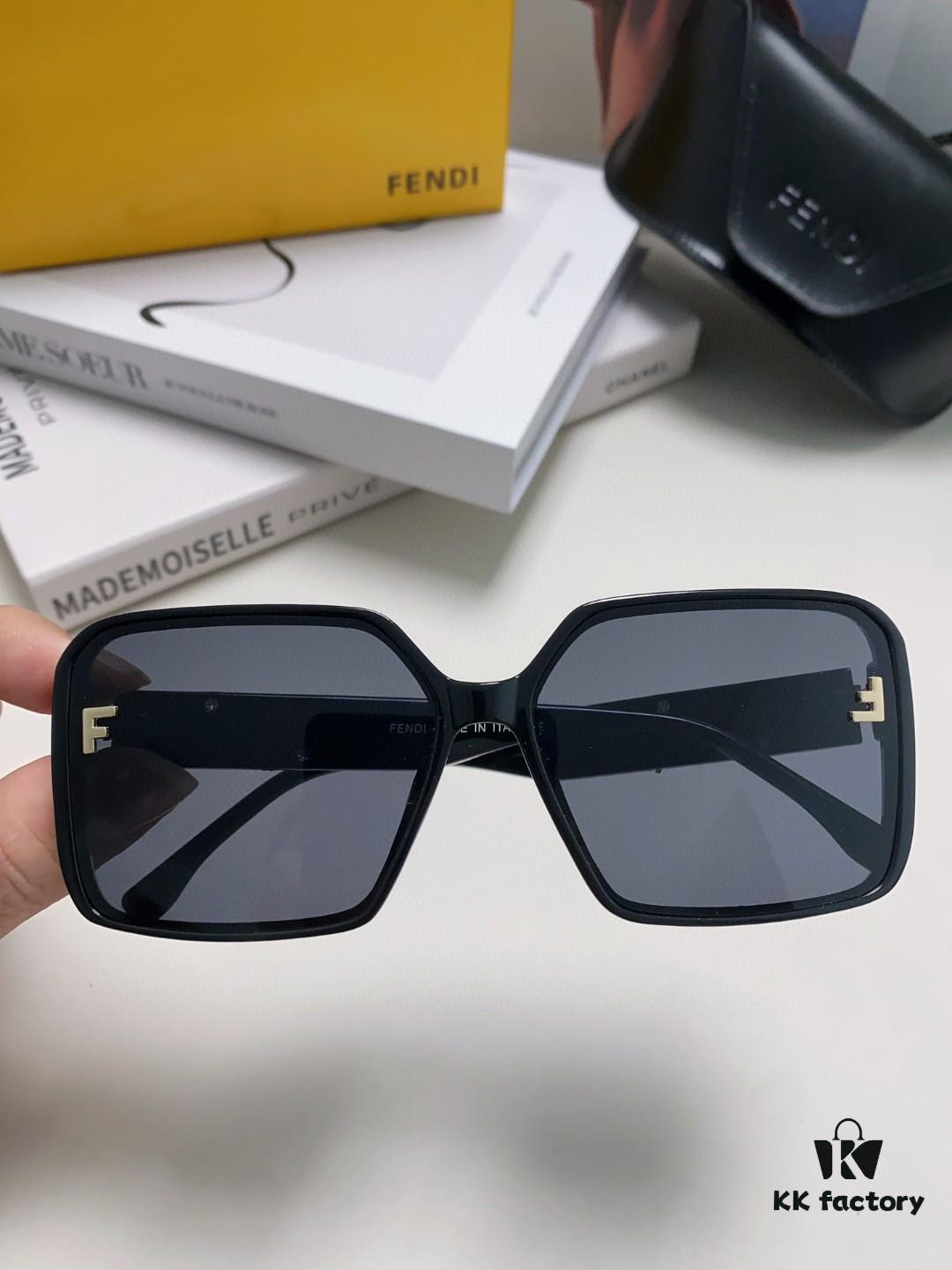 Fendi 2024 New Arrival Trendy European and American Style Square Sunglasses for Women, High-End Fashion UV-Protective Sunglasses In Stock