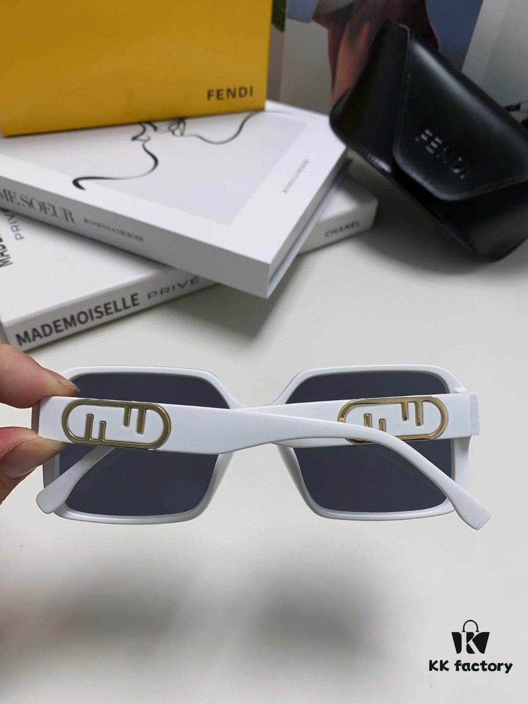 Fendi 2024 New Arrival Trendy European-American Style Square Sunglasses for Women, High-End Fashion UV-Protective Sunglasses In Stock