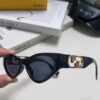 Fendi Cat-Eye Sunglasses for Women, Fashionable Metal Logo Designer Shades, High-End Stylish and Versatile Sunglasses