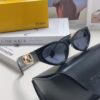 Fendi Cat-Eye Sunglasses for Women, Fashionable Metal Logo Designer Shades, High-End Stylish and Versatile Sunglasses