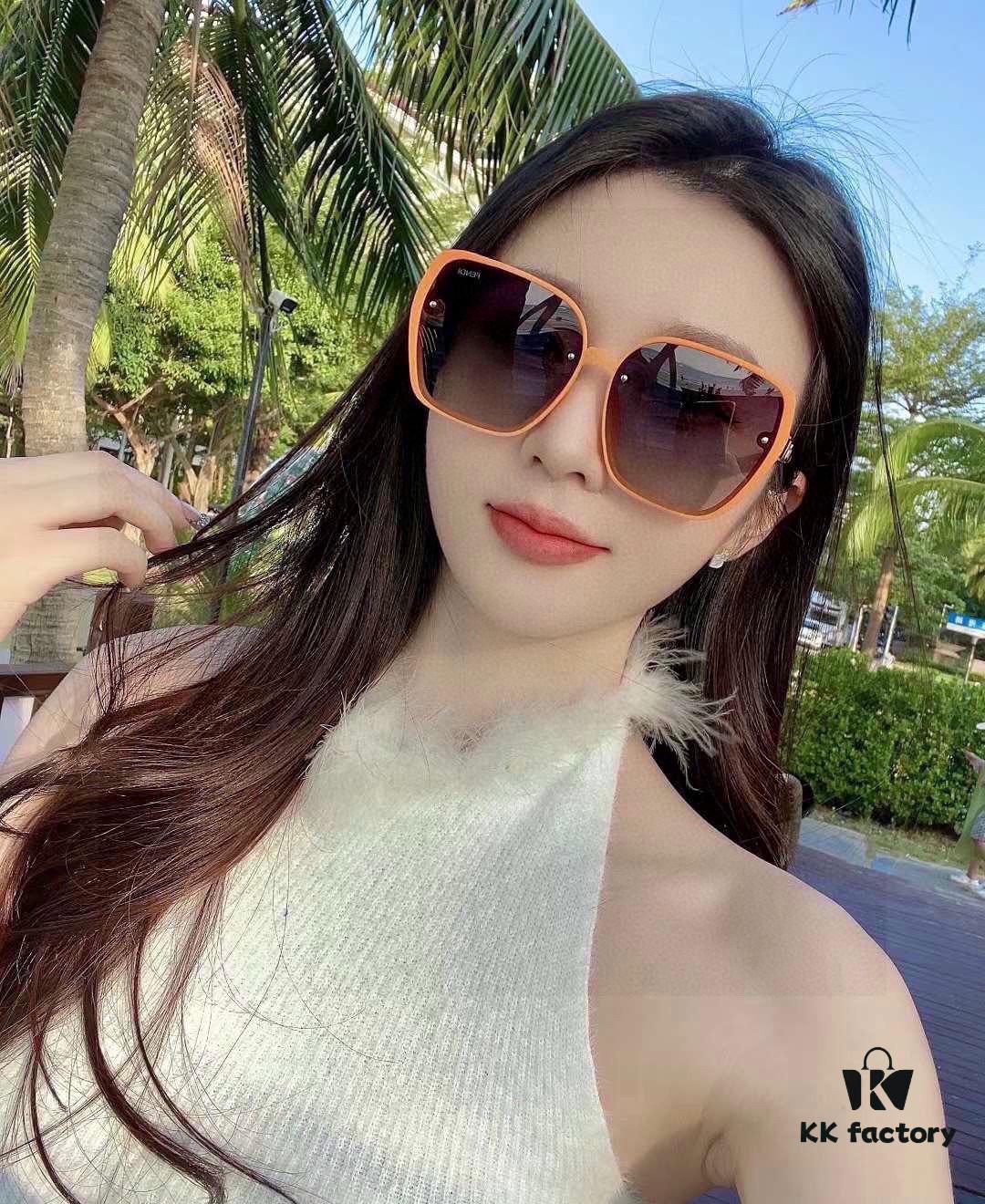 Fendi Women's Polarized Sunglasses, Fashionable Face-Framing Design, Luxury Style, 7233 Eyewear