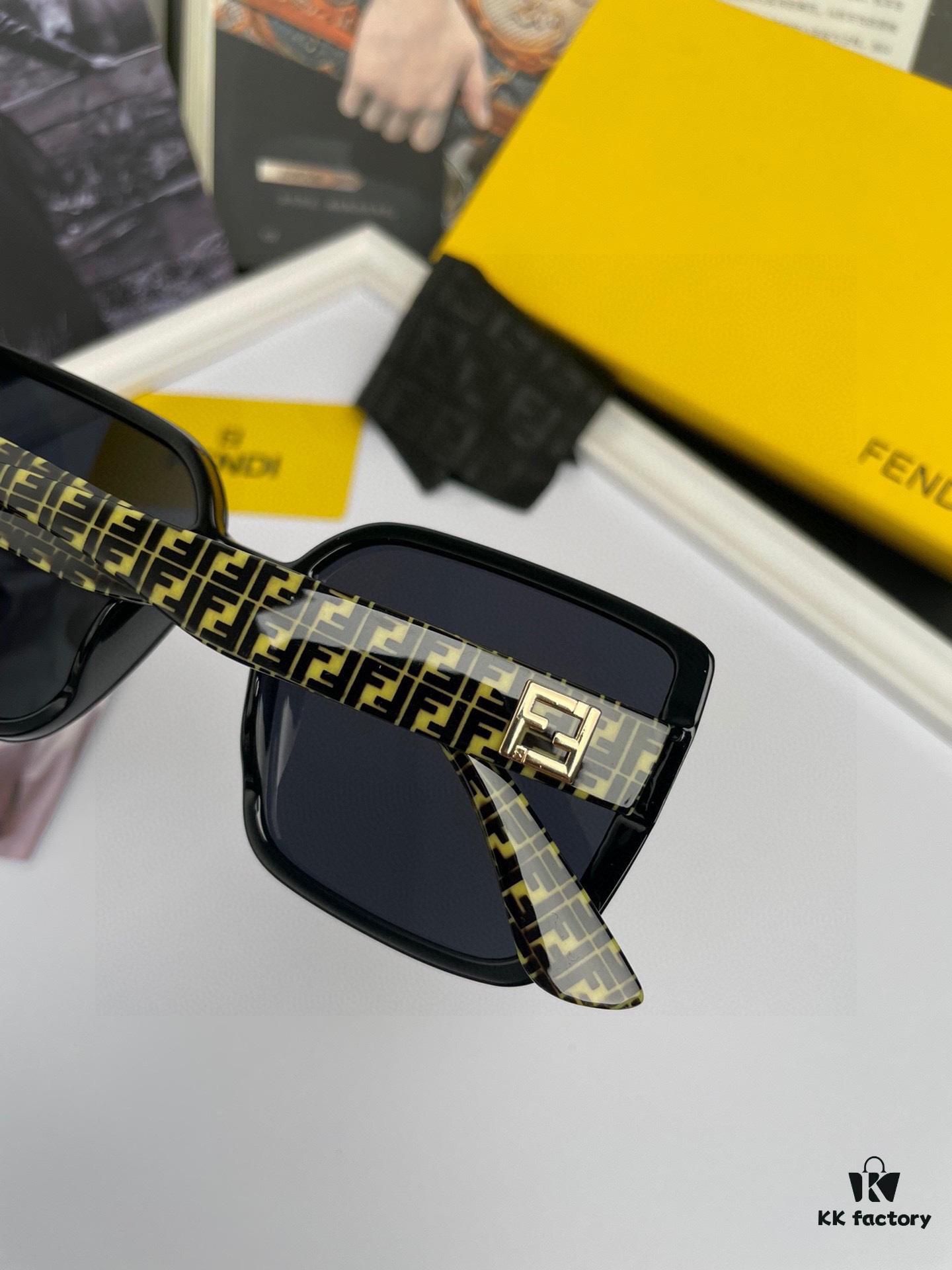 FENDI High-Quality Women's Polarized Sunglasses with TR90 Frame: Imported Polarized HD Lenses, Fashionable and Elegant, Perfect for Outdoor Wear