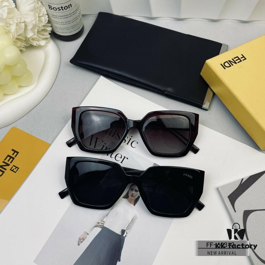 FENDI Italy New Arrival Sunglasses Model 60312, Polarized TR90 Frame with Lightweight Comfort and UV Protection