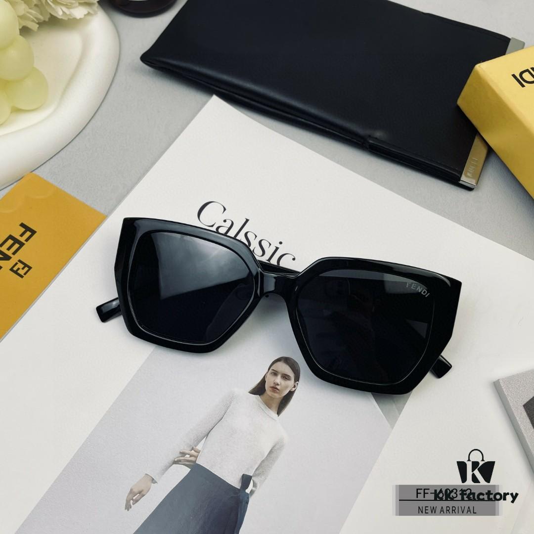 FENDI Italy New Arrival Sunglasses Model 60312, Polarized TR90 Frame with Lightweight Comfort and UV Protection