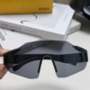 Fendi Running Glasses for Cycling and Marathon Sports, Unisex Outdoor Windproof Sunglasses with Large Frame