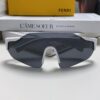 Fendi Running Glasses for Cycling and Marathon Sports, Unisex Outdoor Windproof Sunglasses, Large-Frame Sun Protection Eyewear
