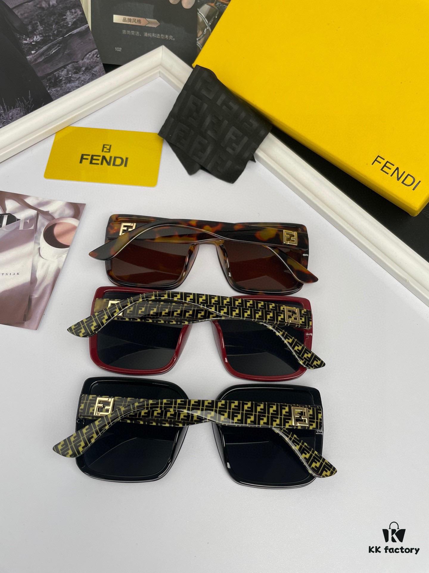 FENDI Original Quality Women's Polarized Sunglasses with TR90 Frame: Imported Polarized HD Lenses