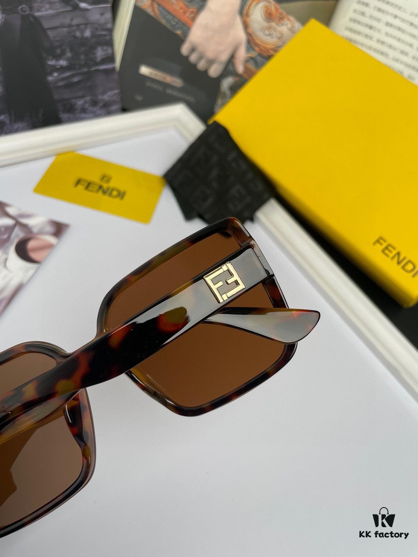 FENDI Original Quality Women's Polarized Sunglasses with TR90 Frame: Imported Polarized HD Lenses