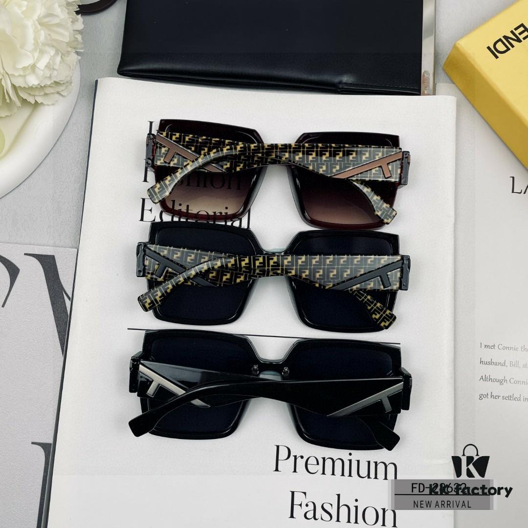 FENDI Italy | New Arrival Sunglasses Model 28632 with Polarized POLAROID Resin Lenses, TR90 Frame Lightweight and Comfortable, Size 57-16-148