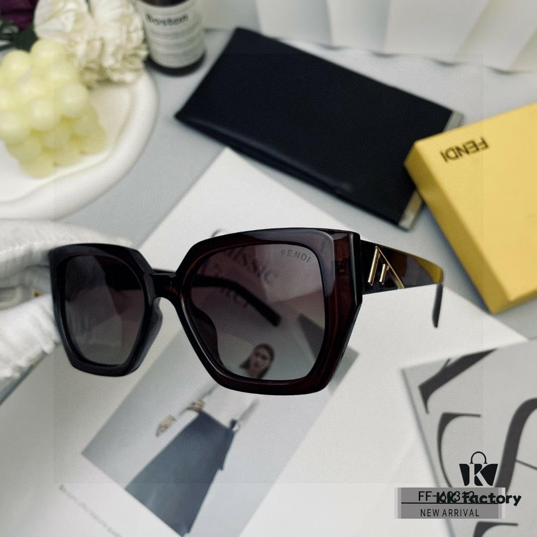 FENDI Italy | New Model Sunglasses with Polarized Lenses, Lightweight TR90 Frame, Stylish and Luxurious Design for Travel and Driving