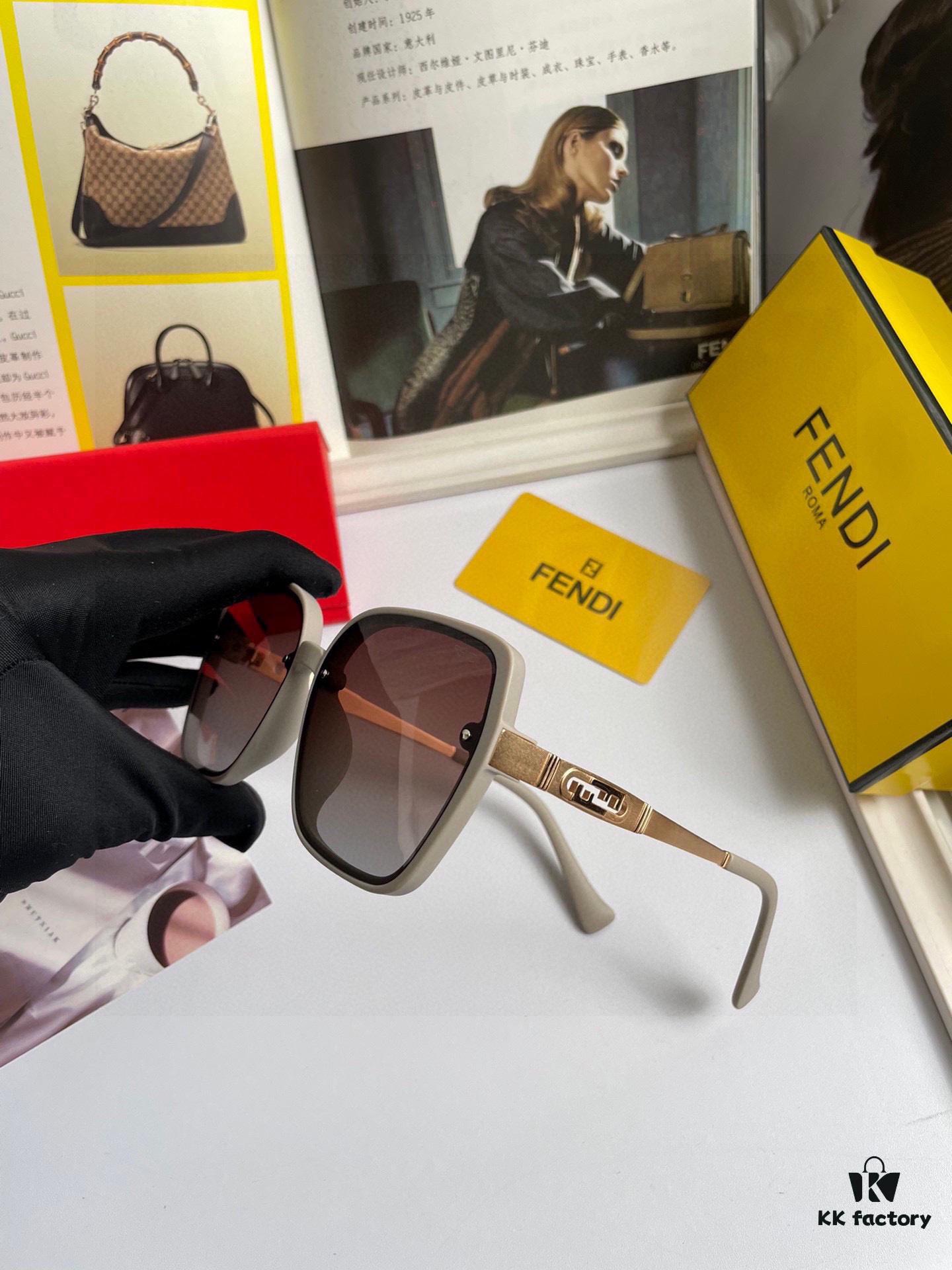 Fendi Women's Polarized Sunglasses, Fashionable Face-Framing Design, Luxury Brand Style