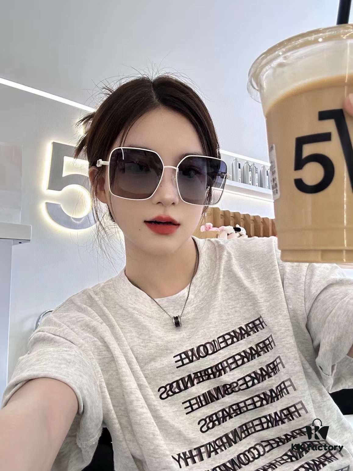 New Fendi Polarized Sunglasses for Women - Stylish Face-Framing Design, Luxury Fashion Look