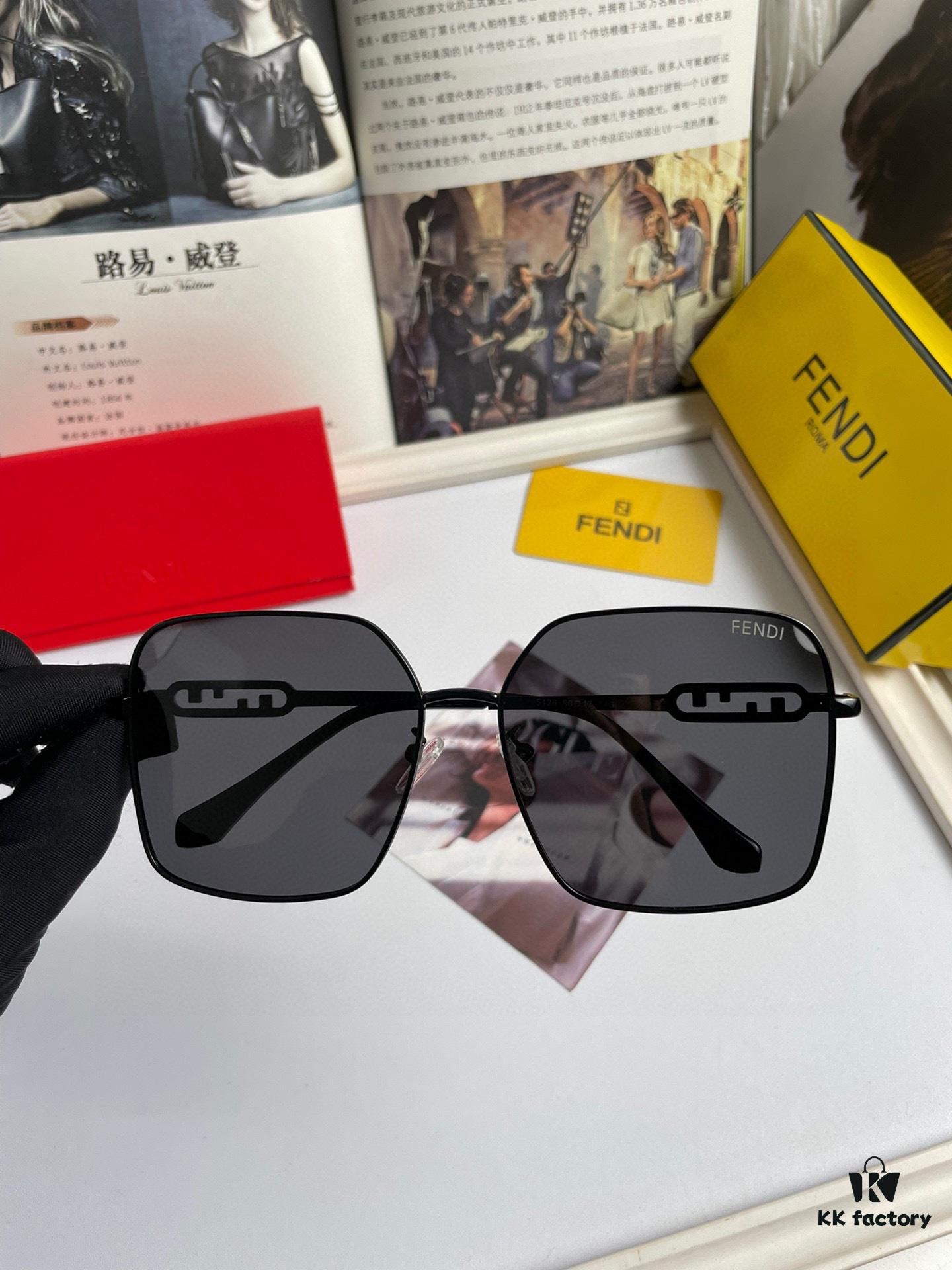 New Fendi Polarized Sunglasses for Women - Stylish Face-Framing Design, Luxury Fashion Look