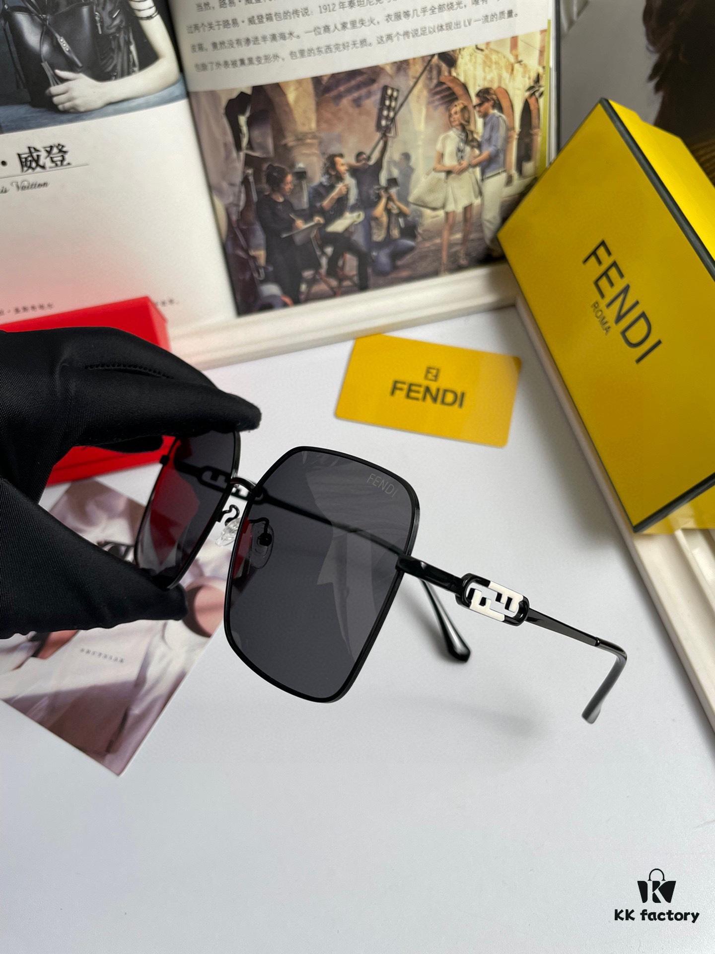New Fendi Polarized Sunglasses for Women - Stylish Face-Framing Design, Luxury Fashion Look