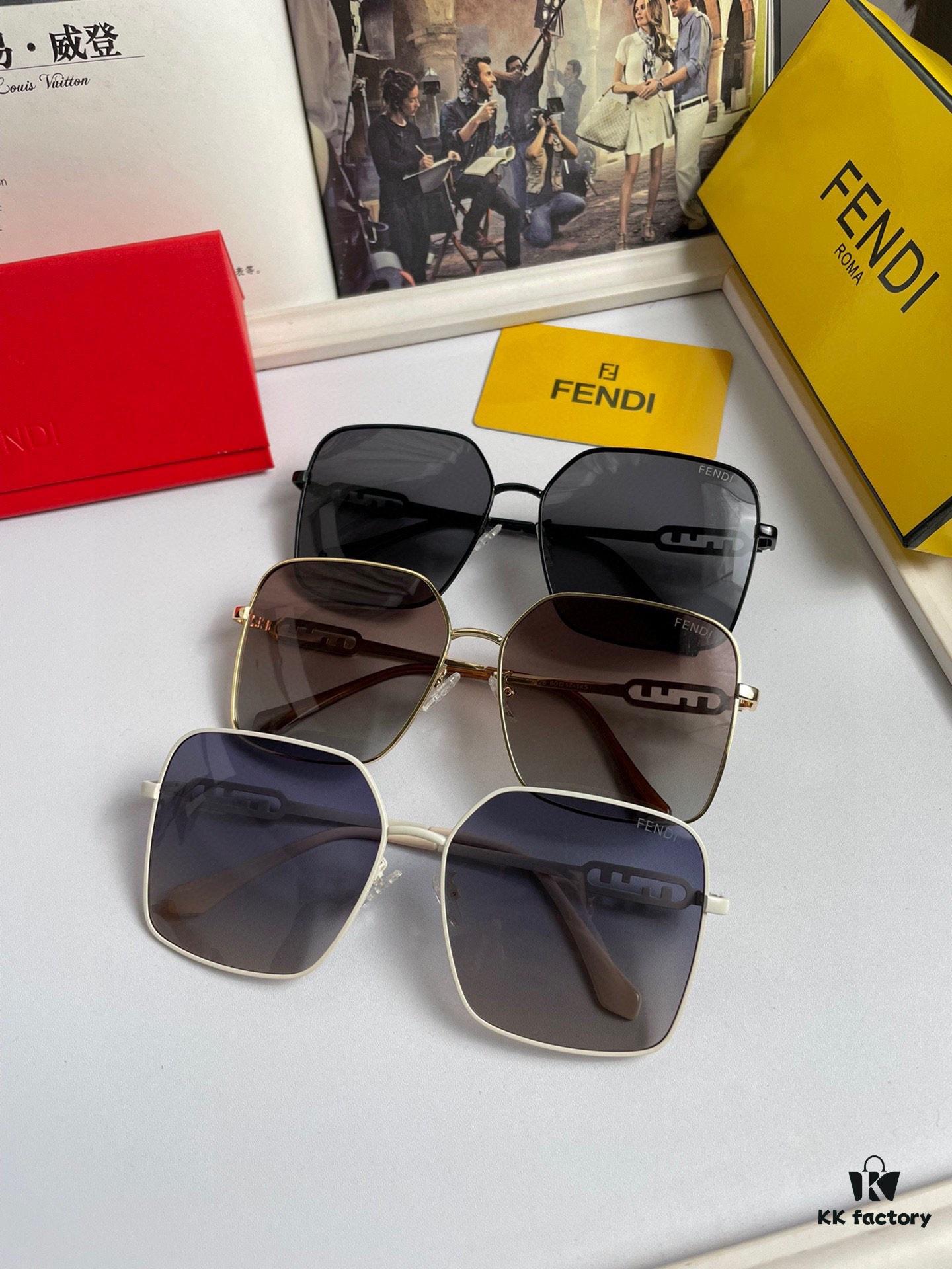 New Fendi Polarized Sunglasses for Women - Stylish Face-Framing Design, Luxury Fashion Look