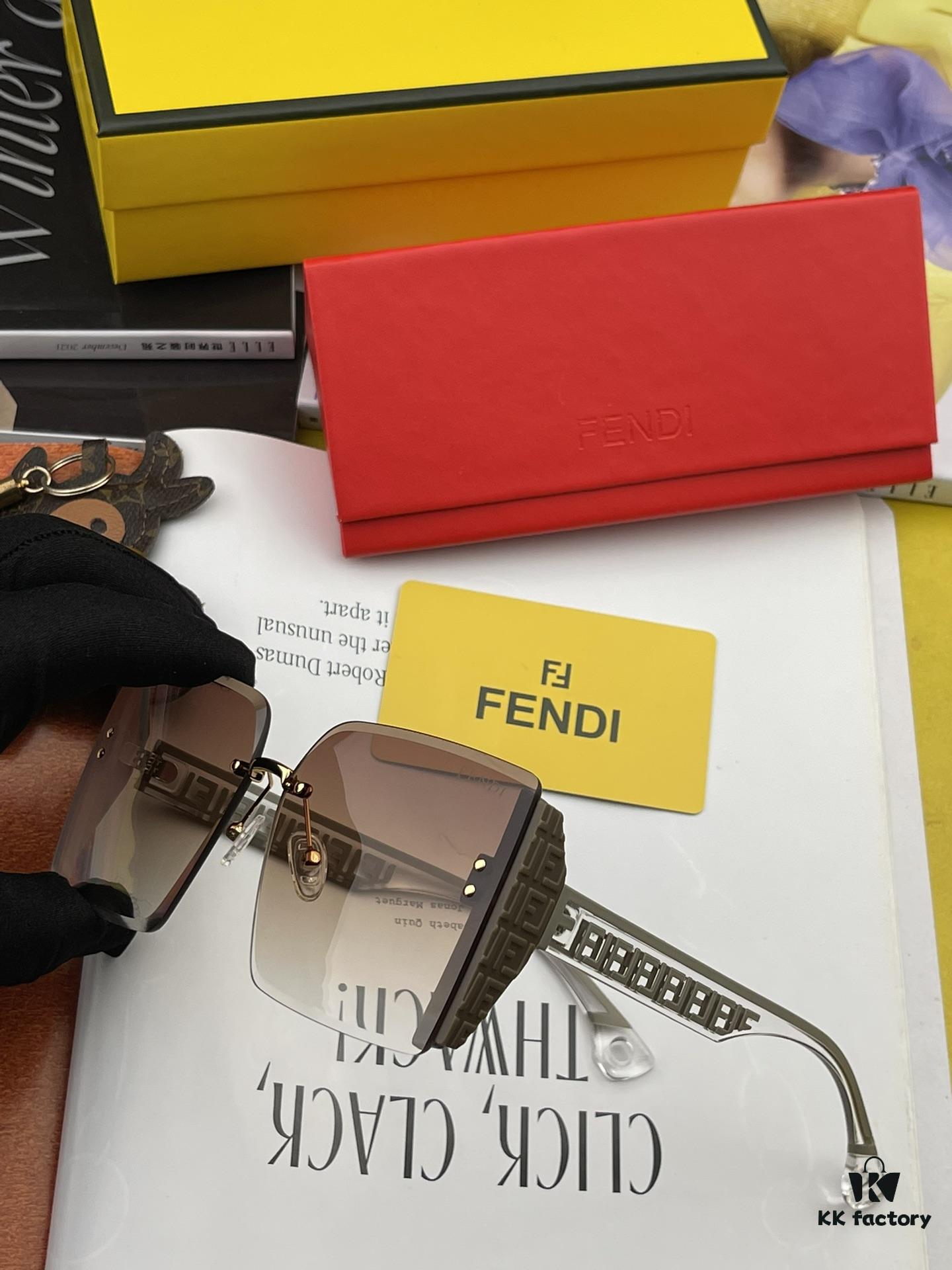 Oversized Square Fendi 2023 Spring New Arrival Sunglasses Frame Popular Bestseller with FF Logo