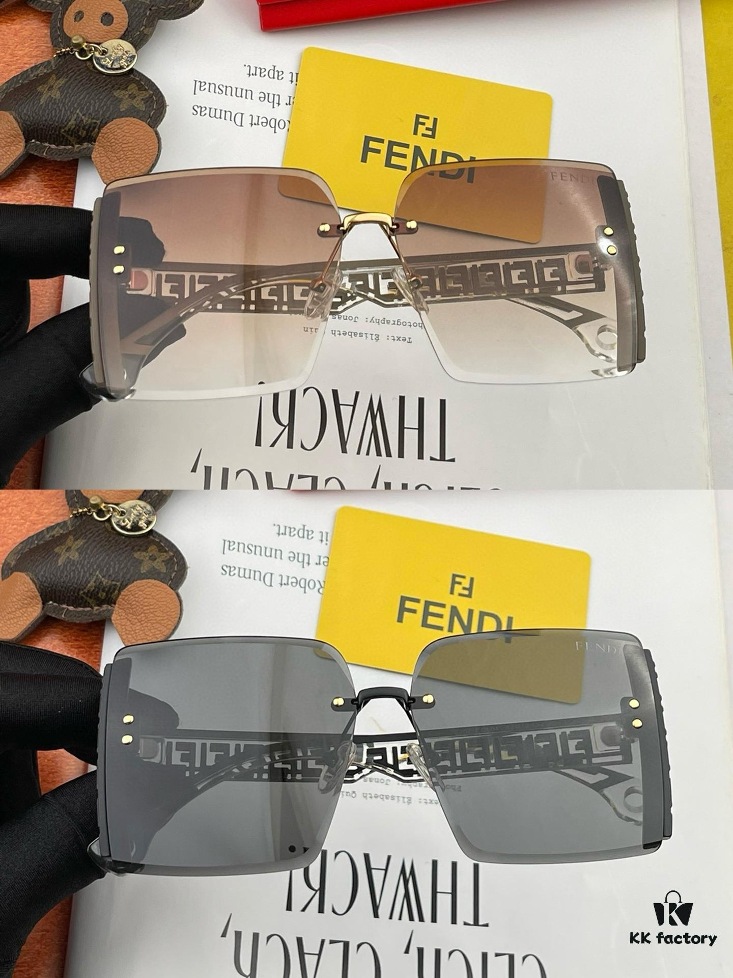 Oversized Square Fendi 2023 Spring New Arrival Sunglasses Frame Popular Bestseller with FF Logo