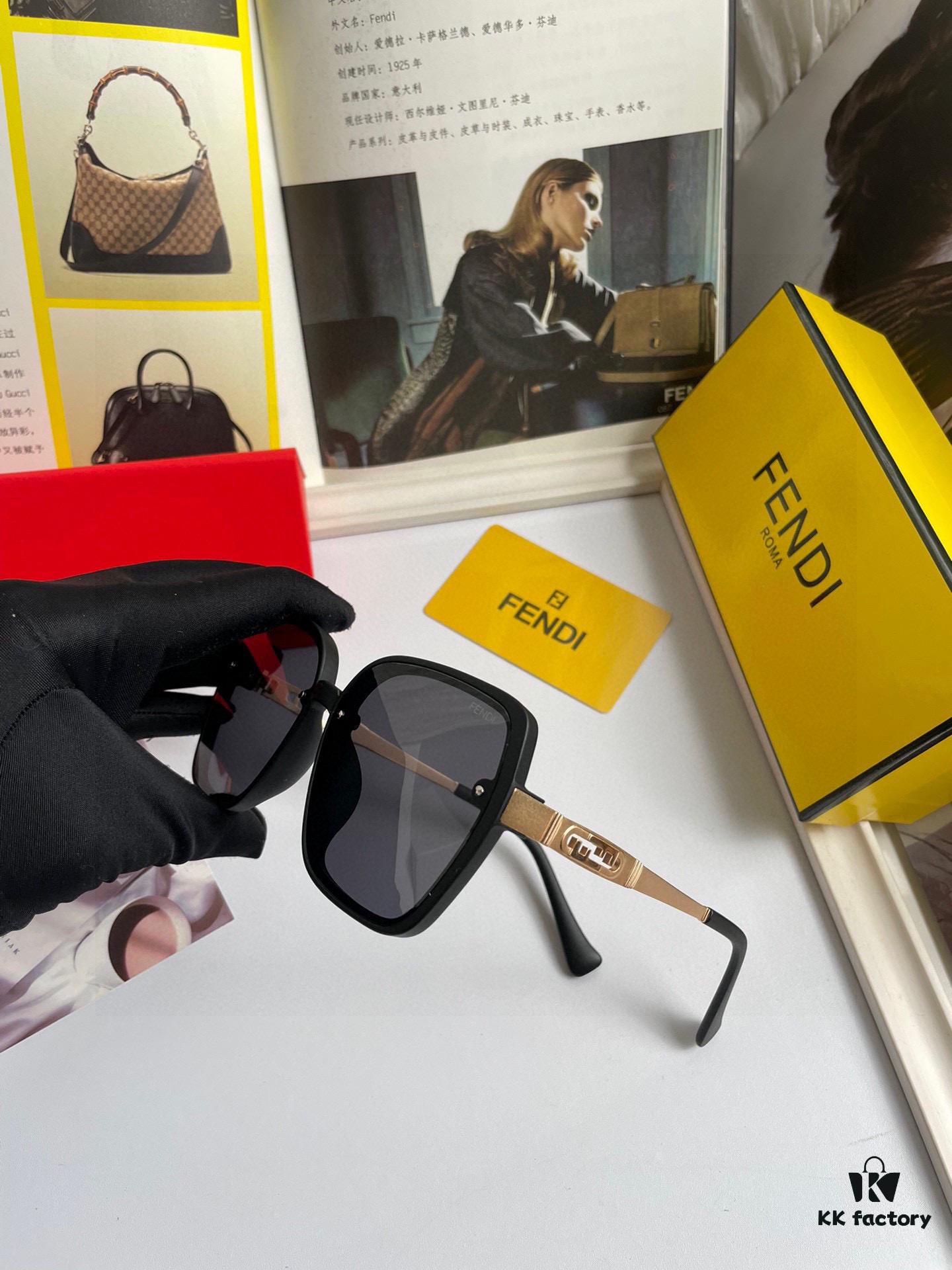 Fendi Women's Polarized Sunglasses, Fashionable Face-Framing Design, Luxury Brand Style, Model 7233