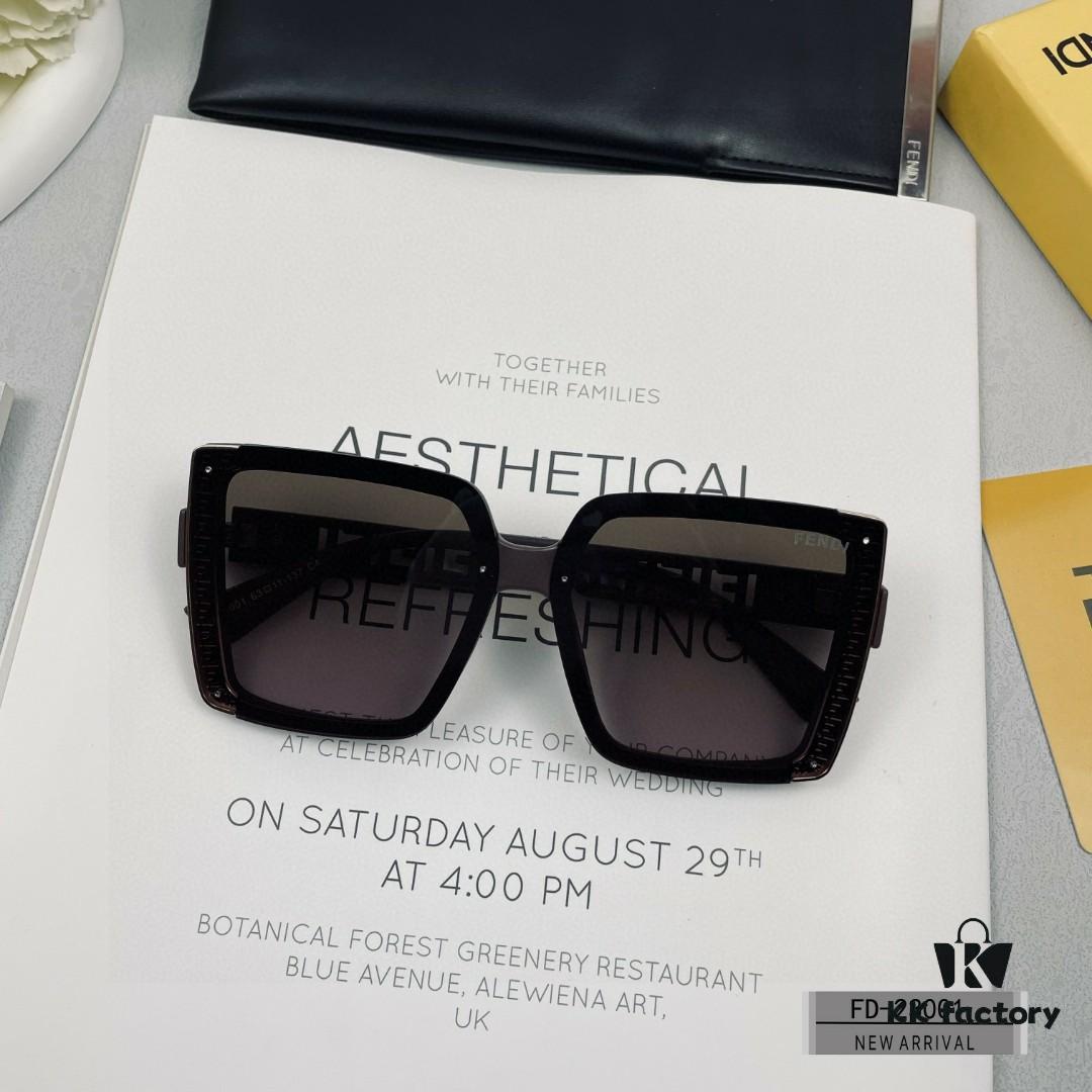 FENDI Italy - Polarized Sunglasses with POLAROID Resin Lenses, Lightweight TR90 Frame, Style 23001
