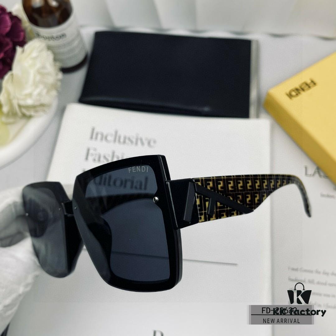 FENDI Italy - Polarized Sunglasses with POLAROID Resin Lenses, Lightweight TR90 Frame, Stylish and Comfortable Unisex Design