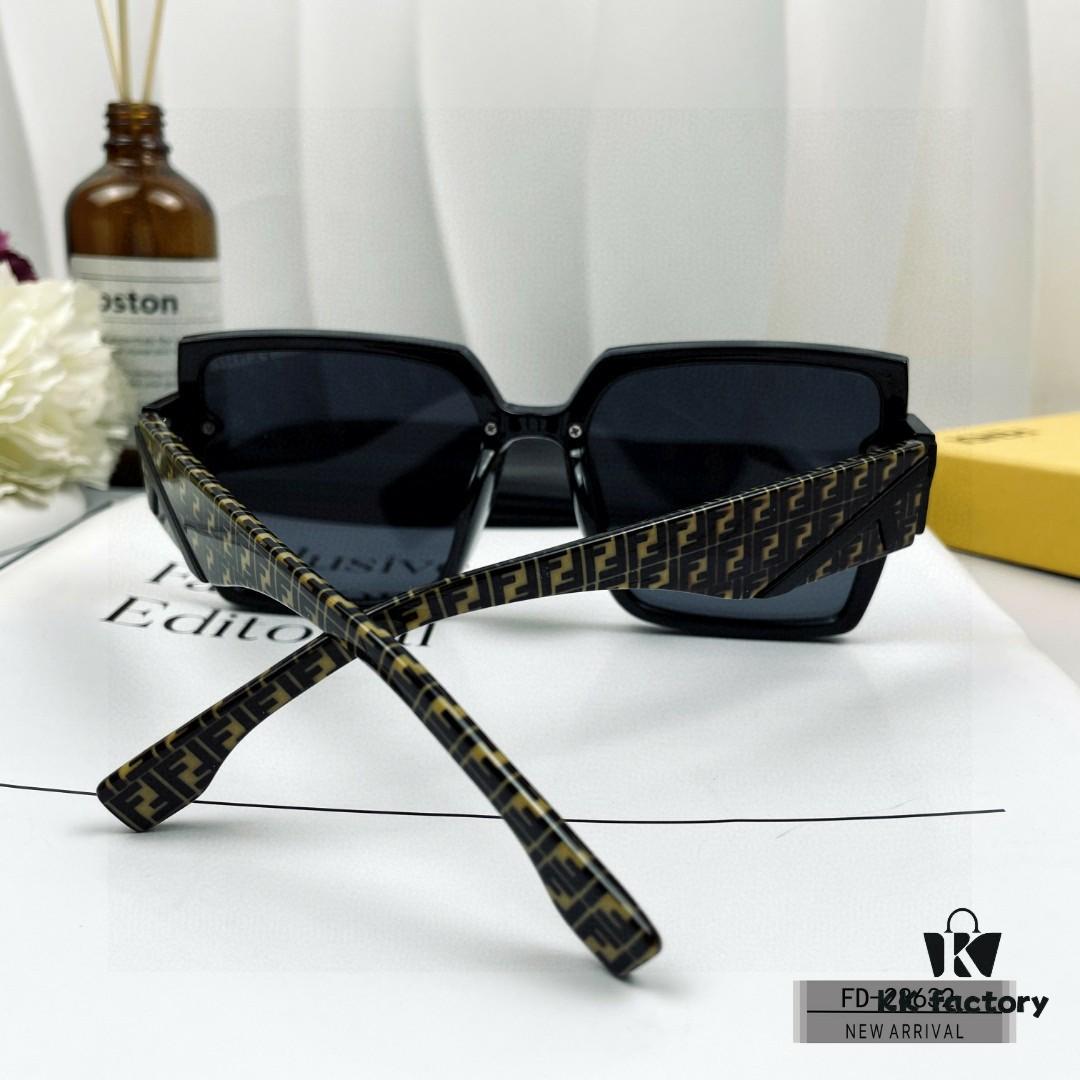 FENDI Italy - Polarized Sunglasses with POLAROID Resin Lenses, Lightweight TR90 Frame, Stylish and Comfortable Unisex Design