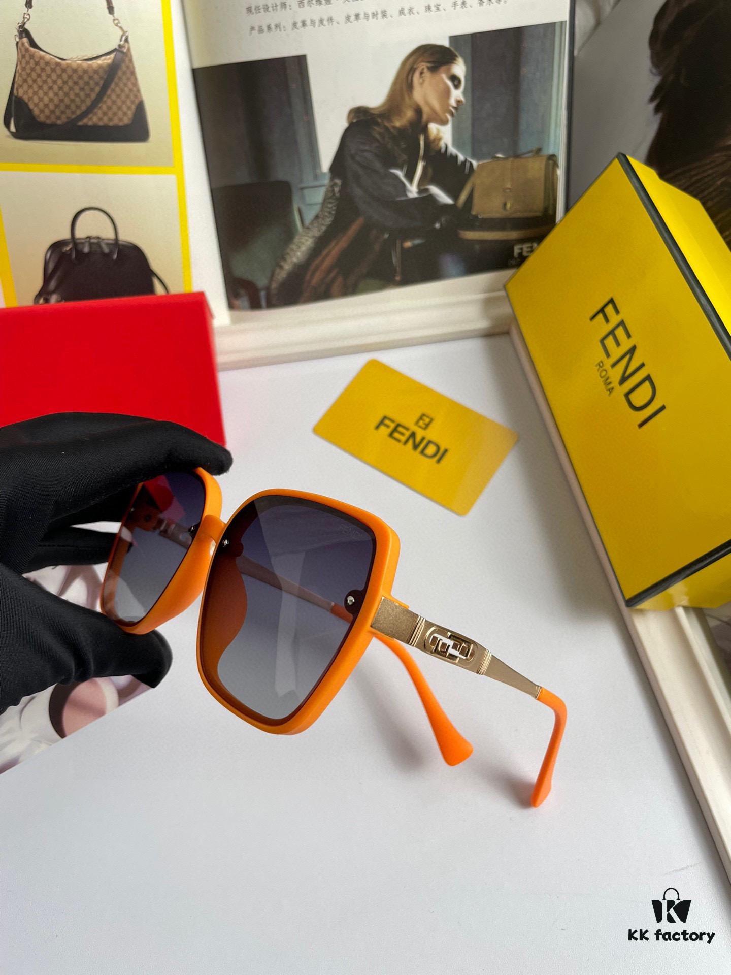 Fendi Women's Polarized Sunglasses, Fashionable Face-Framing Design, Luxury Style, Model 7233