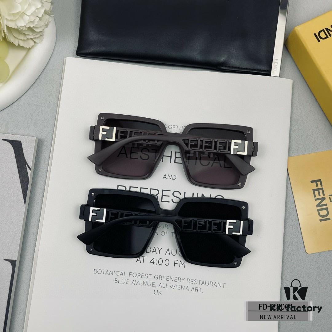 FENDI Italy New Model Sunglasses with Polarized Lenses, Lightweight TR90 Frame, UV Protection, Fashion Luxury Brand Unisex Eyewear